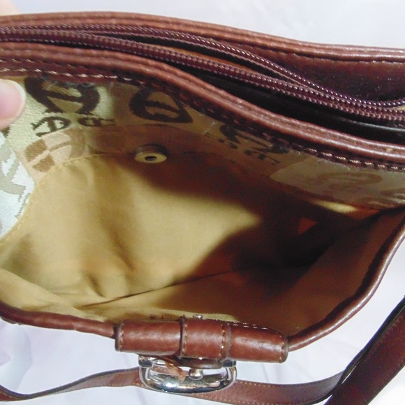 Tan/Brown Aigner Patchwork type purse - Picture 7 of 7